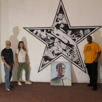 in independence square inside the gate with black star.JPG