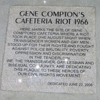 Compton&#039;s Cafeteria Riot Plaque