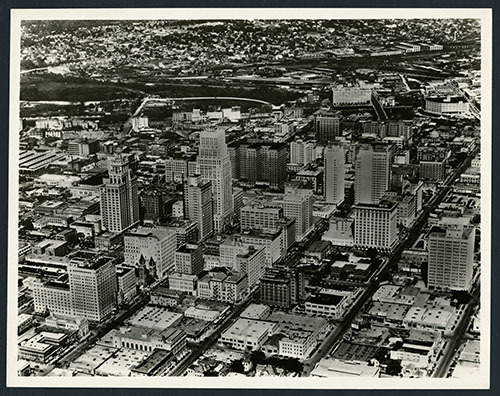 1930s Houston skyline