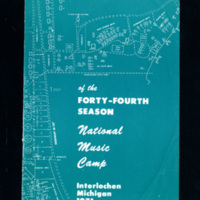 National Music Camp programs flyer, forty-fourth season