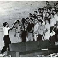 Ted Henderson singing in Will Rice College choir