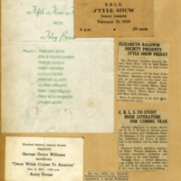 Elizabeth Baldwin Literary Society Scrapbook - 1938-1943