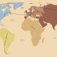 Map of Edgar Odell Lovett&#039;s world tour, 1908-1909