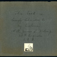James S. Waters 1917 WWI Scrapbook dedication