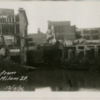 Photograph of Buffalo Bayou looking west from Milam Street